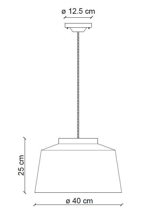 Керамический подвесной светильник FERROLUCE 50-е ARCH-00090134 - Вид №5