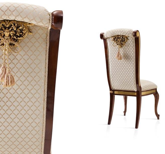 A.R. Arredamenti Стул из мягкой ткани Grand royal 1410 - Вид №1