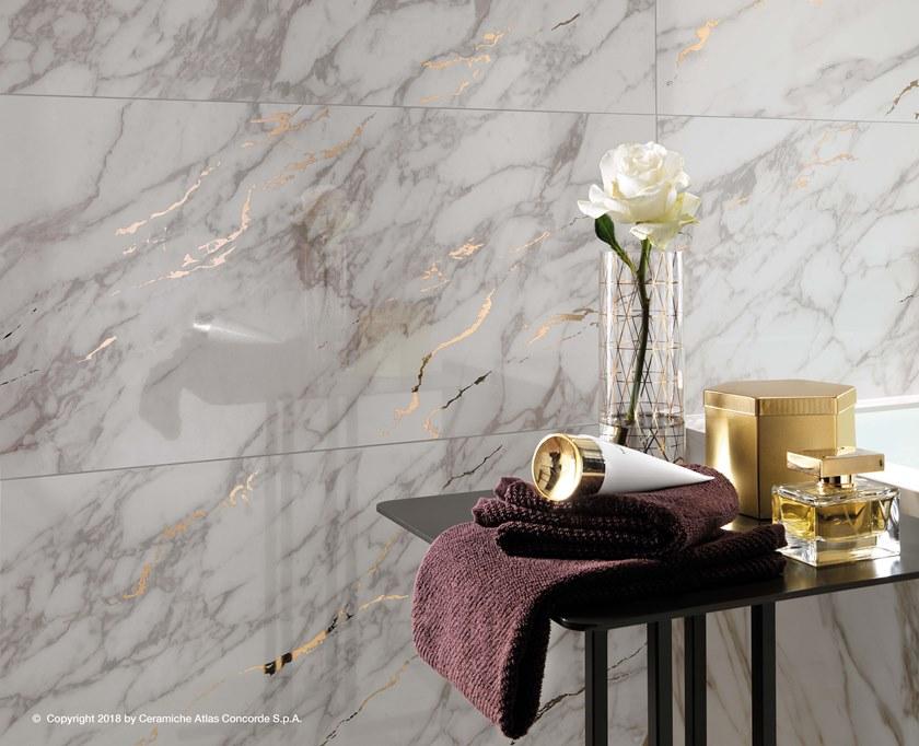 Atlas Concorde Белая плитка для стен с эффектом мрамора Marvel edge sun-id-1389286 - Вид №51