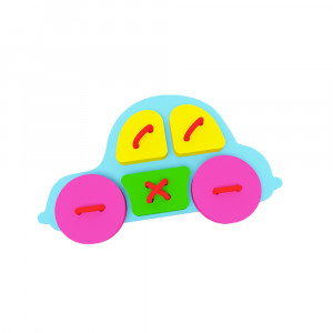 01-012 Набор из EVA "Шнуровка" №1 "Машина" El`BascoToys