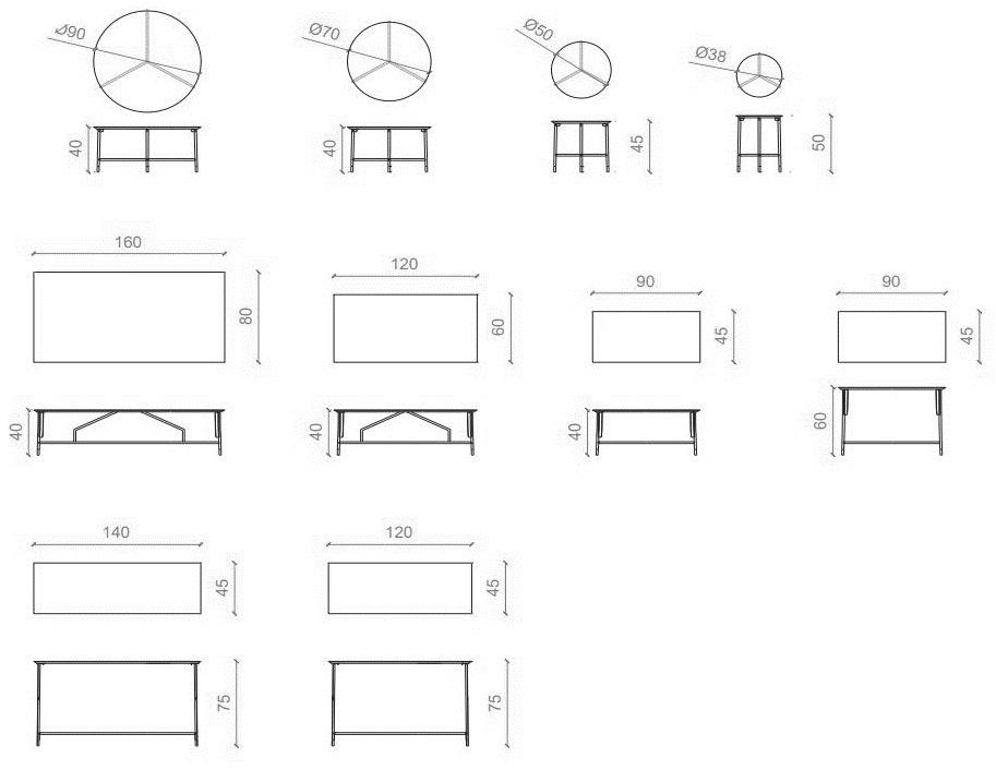 B&T Design Круглый сервисный столик из фанерованной древесины sun-id-1352789 - Вид №4
