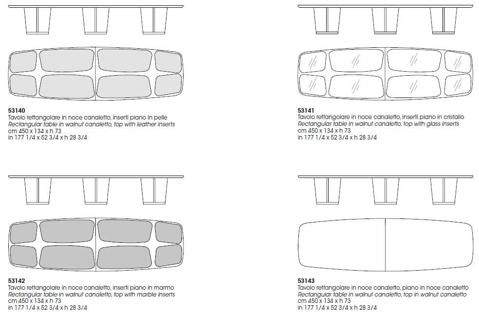 Деревянный стол для гостиной Giorgetti BIGWIG ARCH-00082526 - Вид №3
