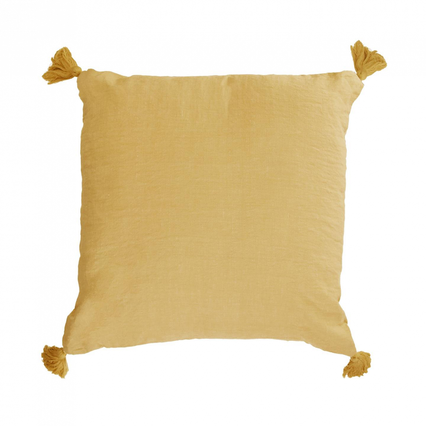 109435 Eirenne cotton and linen cushion cover in mustard 45 x 45 cm La Forma  - Вид №1