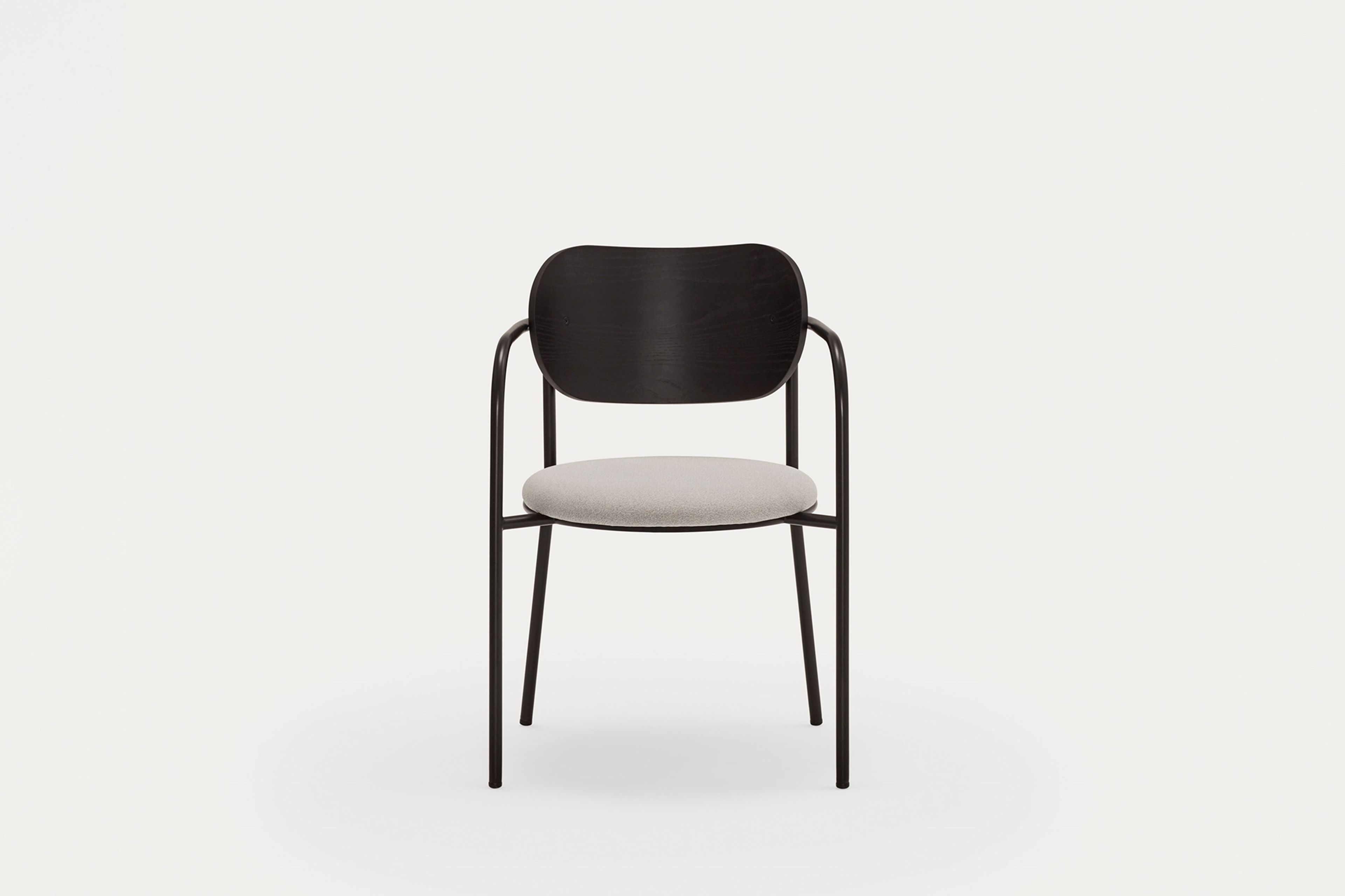 Металлический стул с мягким сиденьем TEULAT Eclipse ARCH-00024919 - Вид №7