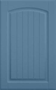 Фасады для кухни Кантри Фрезеровка «Арка сложная» 702 Голубой