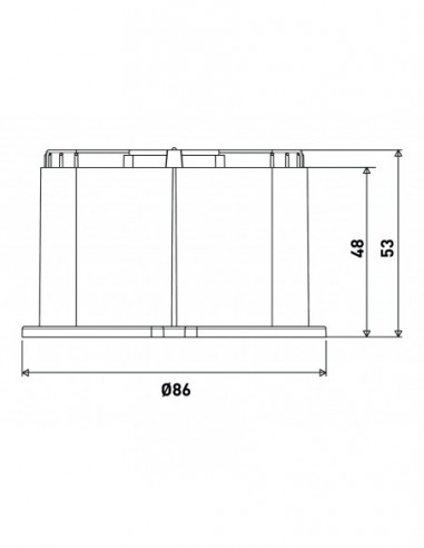 660600 000 00  Удлинитель душевого поддона Cricabac Fit, 4 шт. Valentin Серый Оранжевый  - Вид №2