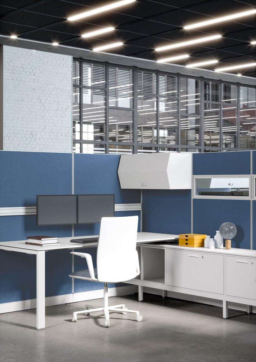 Bralco Отдельностоящая офисная перегородка из алюминия и стекла Kubick sun-id-1377515 - Вид №2