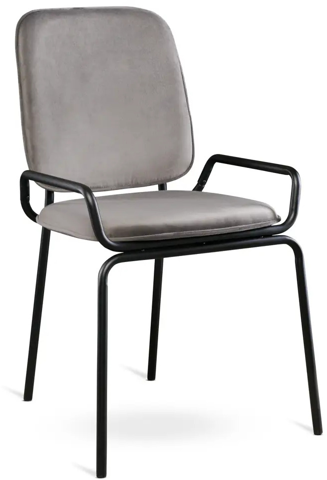 91056981 Стул Latitude Double frame 84x61x40 см полиэстер/фанера цвет серый STLM-0868708