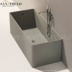 Flaminia WASH Ванна свободностоящая 170 см серая MW170.7037