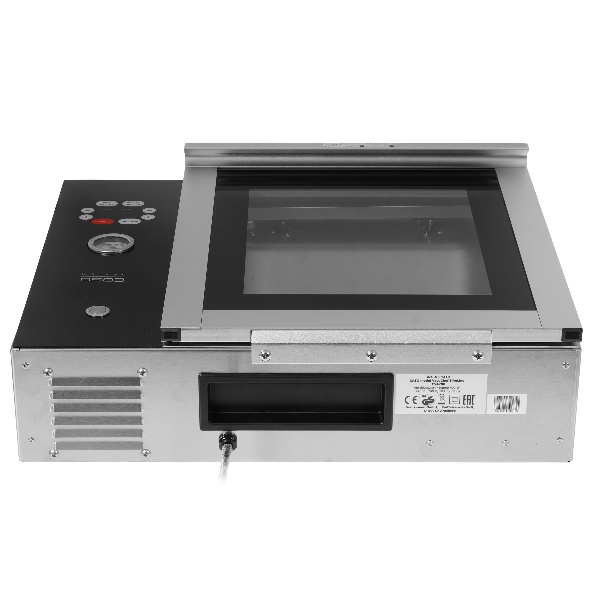8195403 Вакуумный упаковщик камерный CASO VacuChef Slim-Line STDN-0097545 - Вид №6