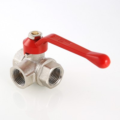 VT.361.N.04 Кран шаровой трехходовой, тип T Valtec 1/2"  - Вид №1