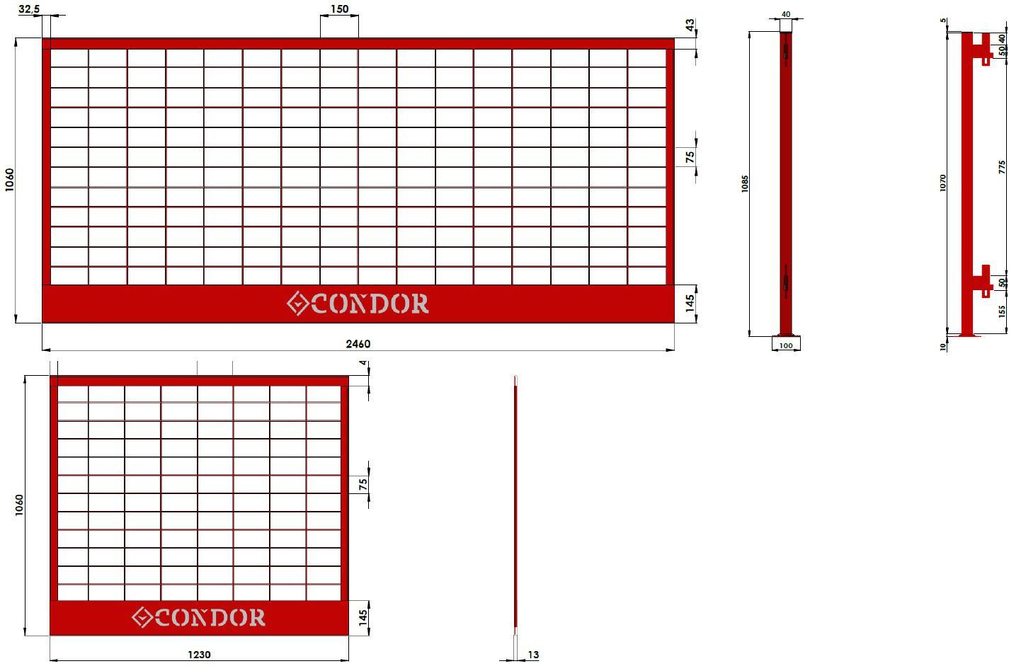 Временные парапеты Condor CONSAFE ARCH-00027046