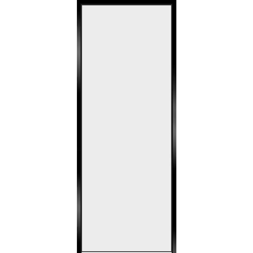 Дверь межкомнатная глухая Invisible Opt 70x200 см левая алюминий цвет белый с черной кромкой 89439055 STLM-2145726 VELLDORIS 