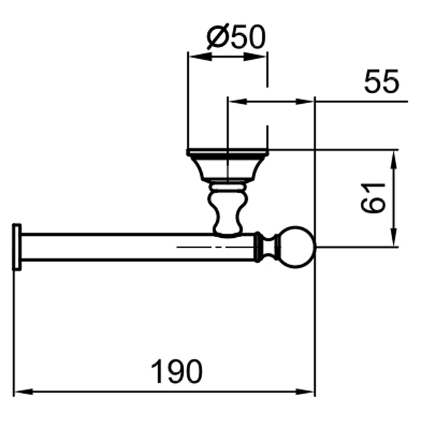 KA500801065 Держатель для бумаги Webert Karenina  - Вид №1