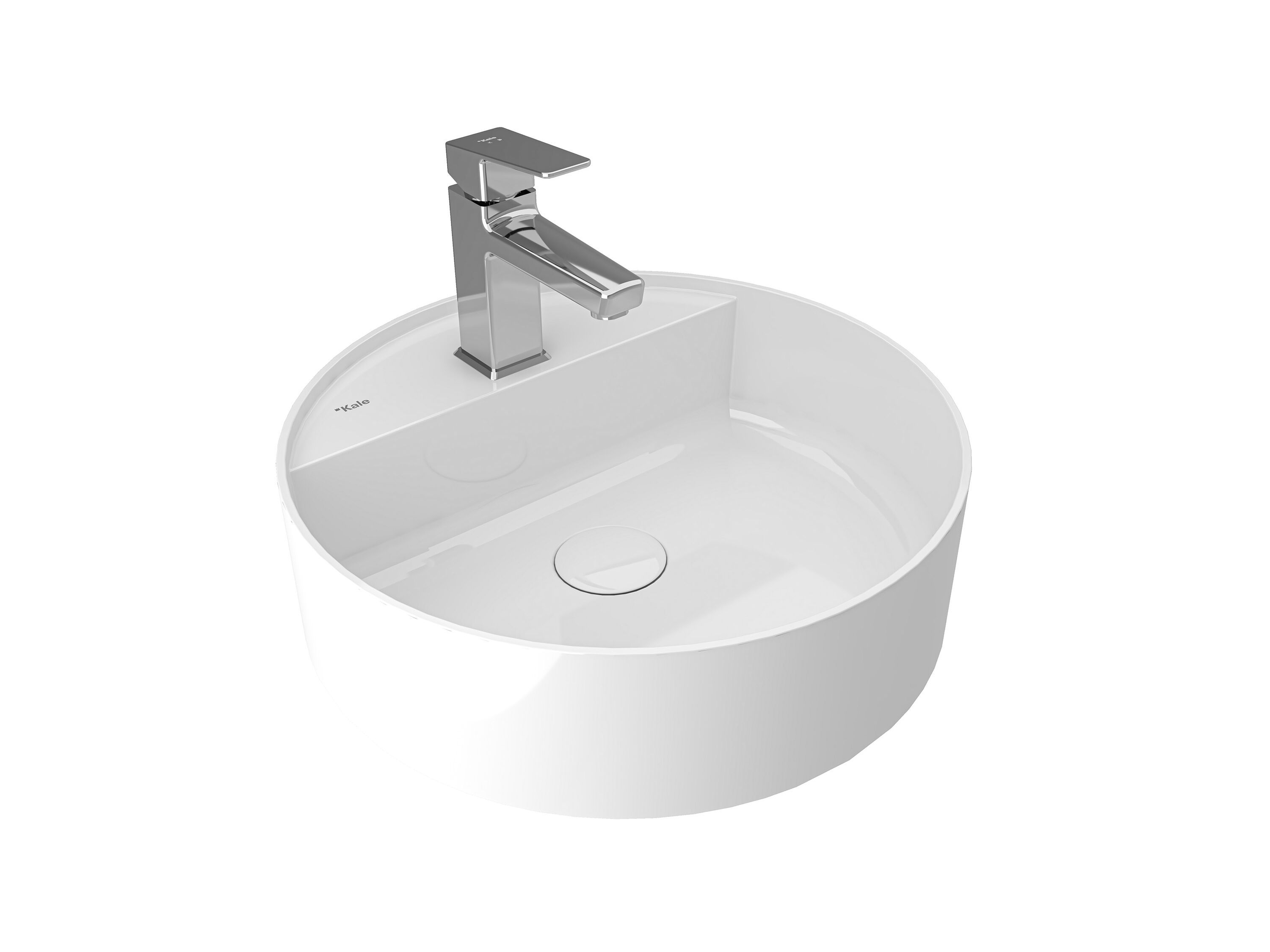 Круглый умывальник Fireclay Kaleseramik сантехника ARCH-00110349 - Вид №1