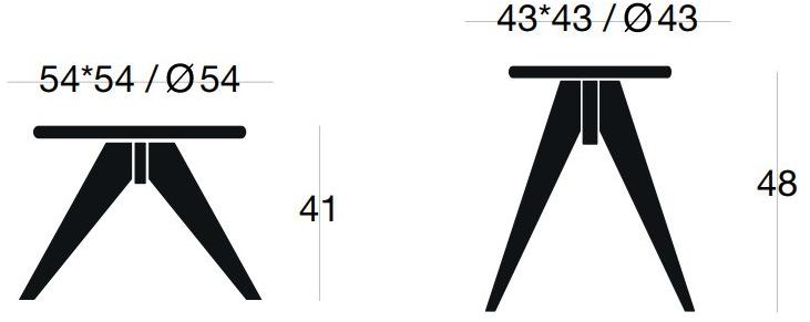 SIPA Круглый лакированный журнальный столик из массива дерева Nasty sun-id-1466476 - Вид №5