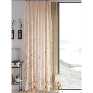 91488480 Тюль на шторной ленте At Home Каринверс 150x260 см цвет бежевый STLM-1039719