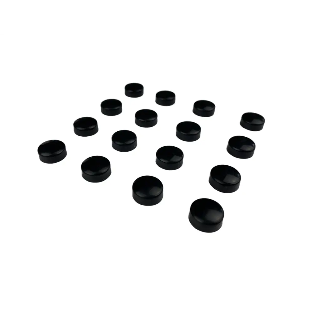 Заглушка для болтов к стеклу Domani-Spa ø10 мм пластик цвет черный, 16 шт Simple STLM-2124590