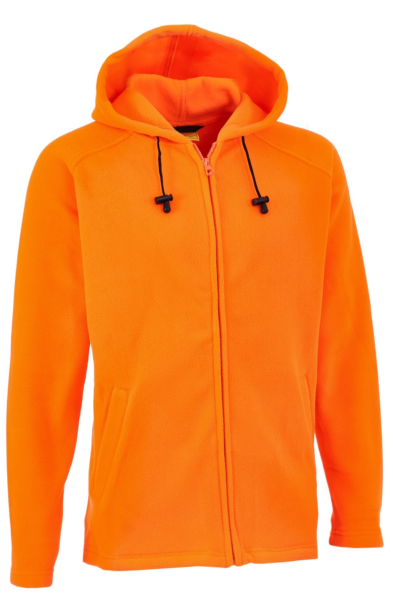 61307 Толстовка флисовая с капюшоном оранжевая  Одежда для промоакций  размер 64-66/170-176 Спецодежда  - Вид №2