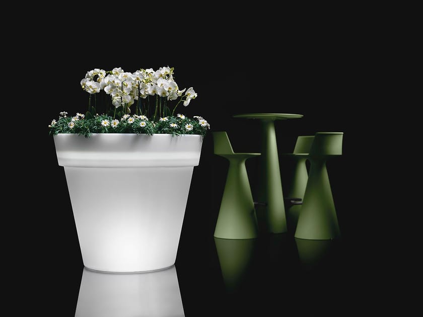 Высокий яркий полиэтиленовый садовый горшок Lyxo Design ARIA ARCH-00113658