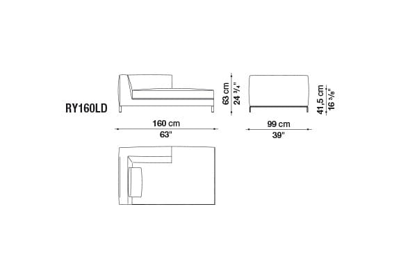 Угловой диван из ткани B&B Italia ARCH-00050600 - Вид №13