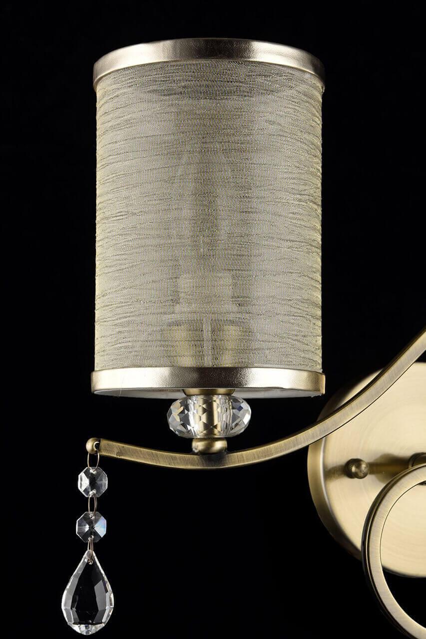 Бра с абажуром на 2 лампы бежевое Faust FR2300-WL-02-BZ FREYA FAUST 00-3931088 Бежевый;золото  - Вид №2