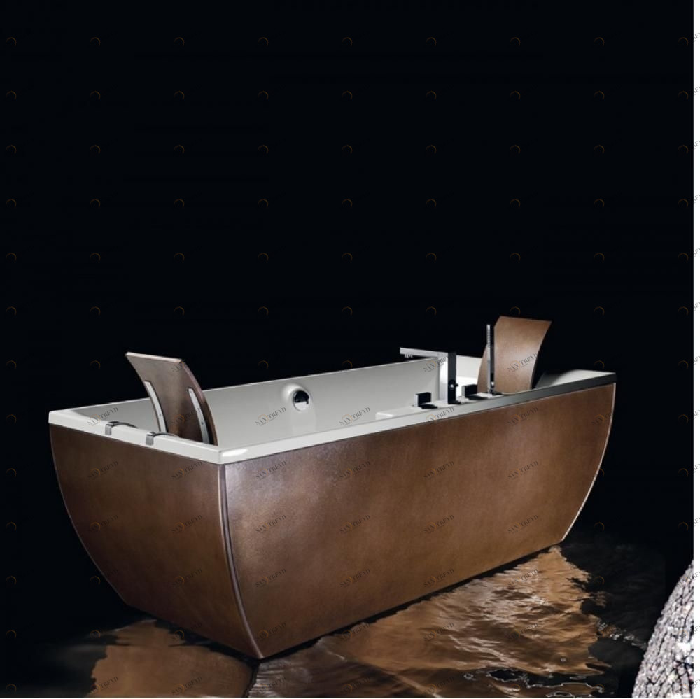 Ванна угловая с аэромассажем Kali Metal Bronze 180 см Karolitalia BLUBLEUKALIANGOLOMETALBRONZEBLUAIR180