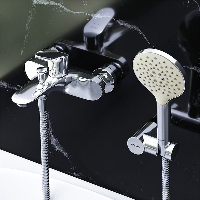 F8015000 смеситель д/ванны/душа душ.набор хром шт. AM.PM Like