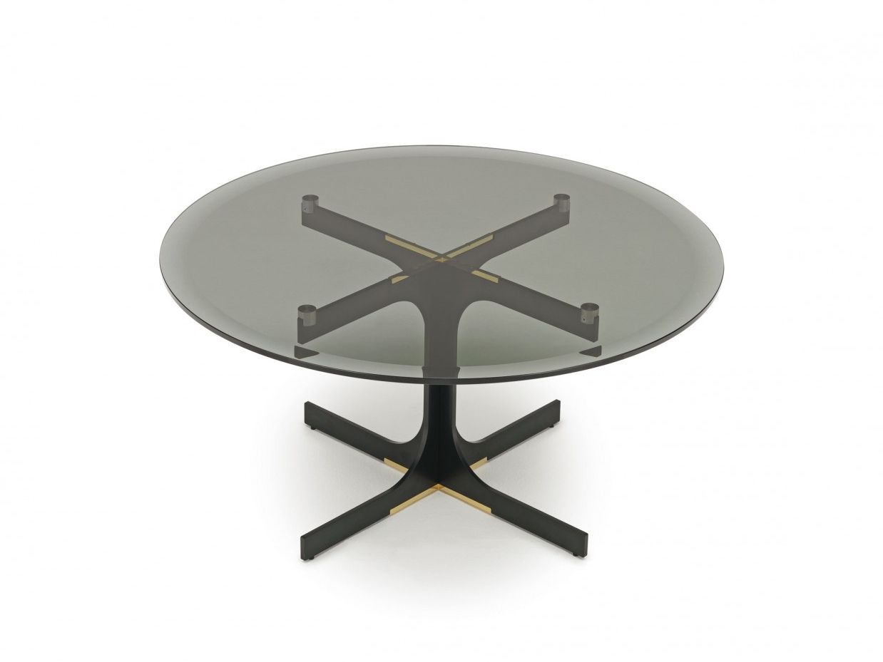 Круглый стеклянный журнальный столик MisuraEmme JANUS ARCH-00048633