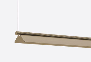 Экструдированный алюминиевый светодиодный горизонтальный подвесной светильник с диммером