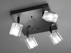 Регулируемый светодиодный потолочный светильник из матового стекла