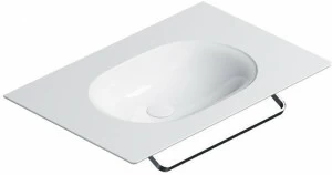 175HZ00 Подвесная раковина настенная консольная овальная CERAMICA CATALANO  белая