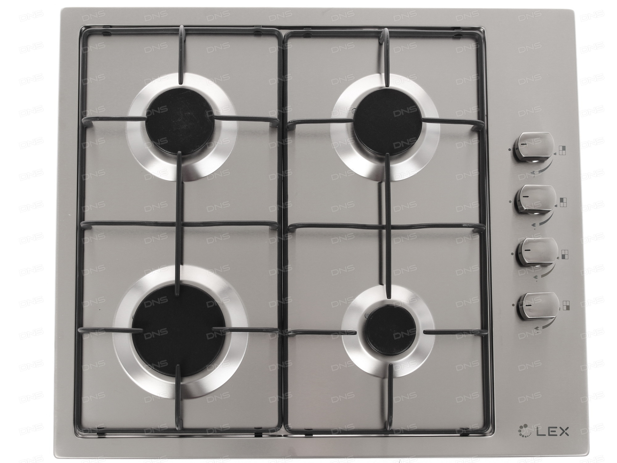1074230 Газовая варочная поверхность LEX GVS 644-1 IX STDN-0120400
