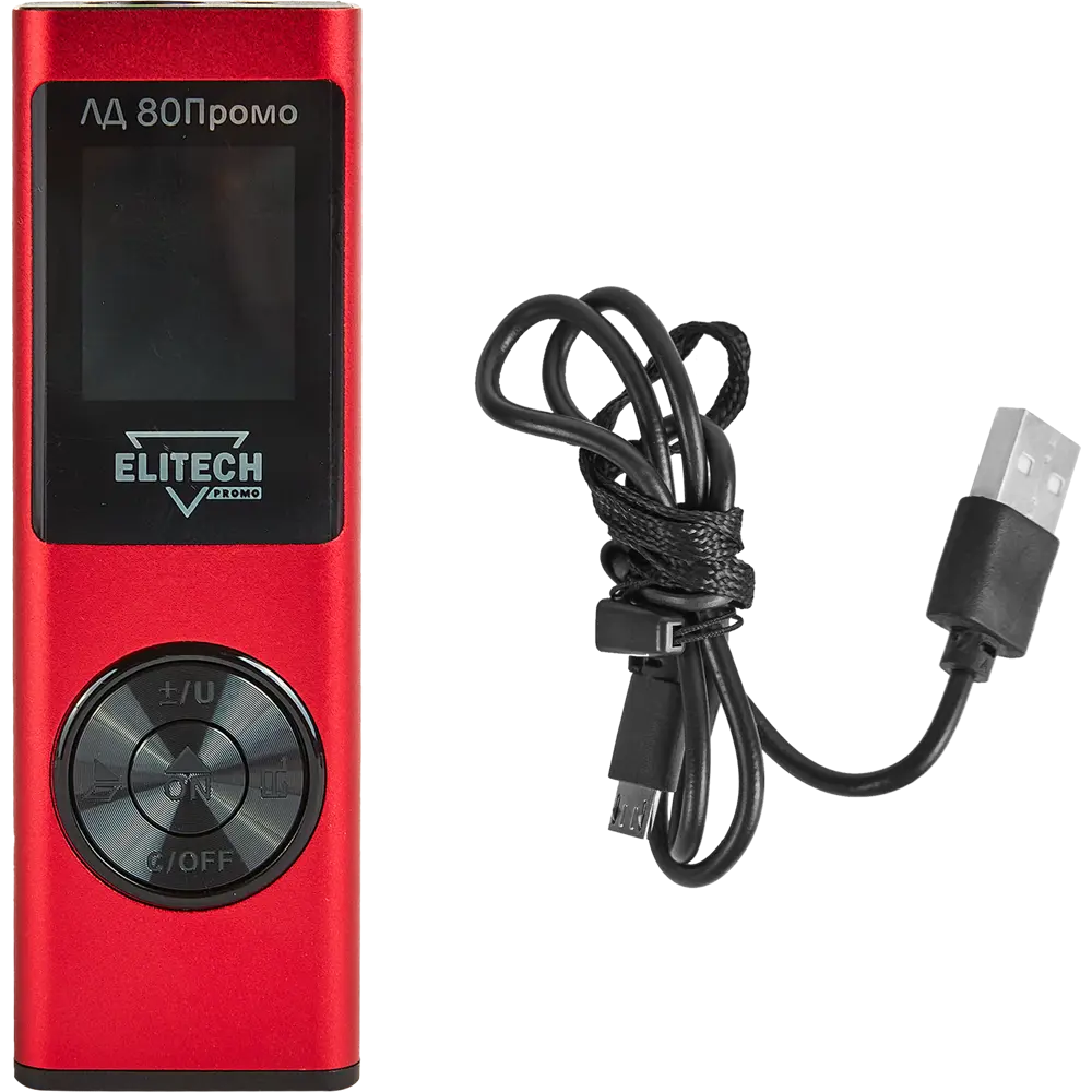 Дальномер лазерный Elitech ЛД80 с дальностью до 80 м STLM-2109358 - Вид №4
