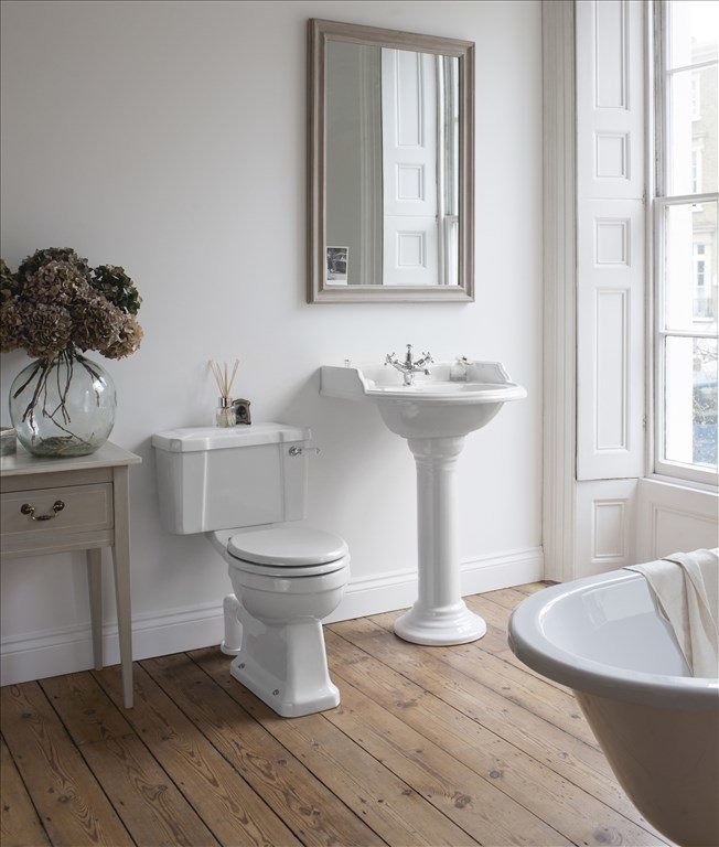 P5, C1 Компакт унитаз с бачком Белый Burlington  Англия  - Вид №3