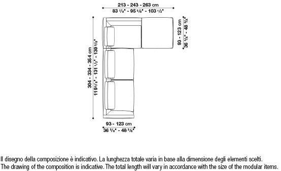 B&B Italia Модульный угловой диван из ткани Richard sun-id-1472345 - Вид №100
