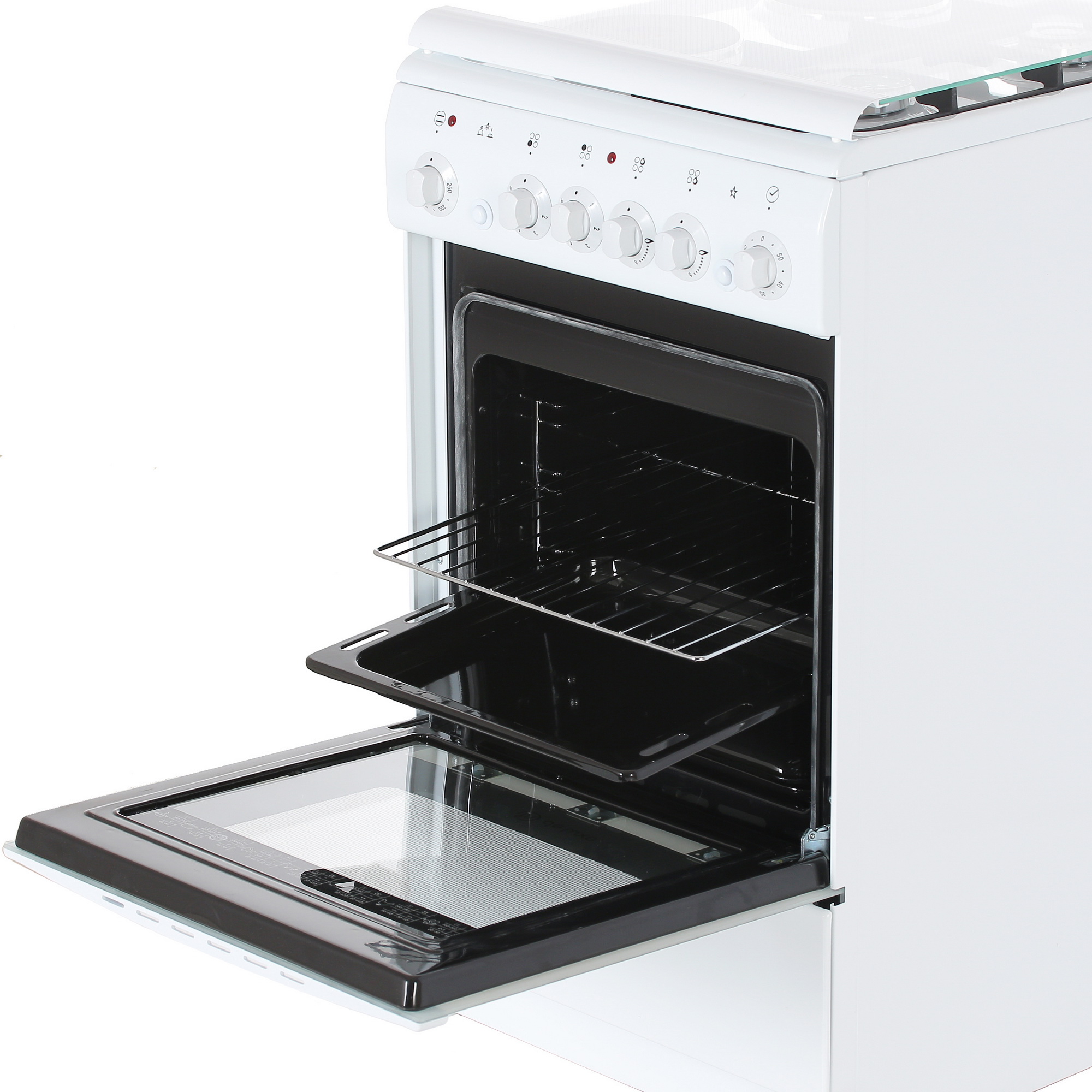 5301110 Комбинированная плита De Luxe 506022.05гэ (кр) чр 030 белый STDN-0131455 - Вид №5