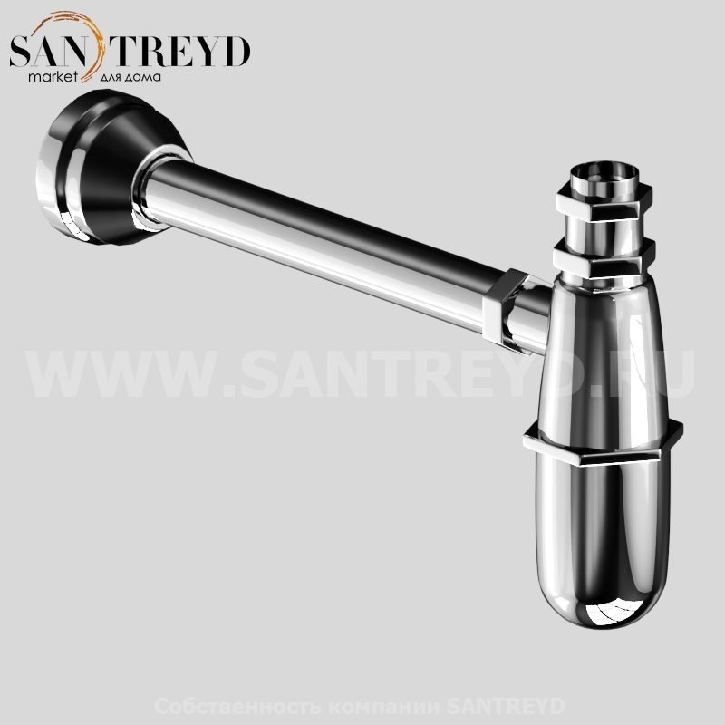 756790 Сифон для раковины Classic 1`1/4, цвет Хромированный Kerasan ACCESSORIES Италия 