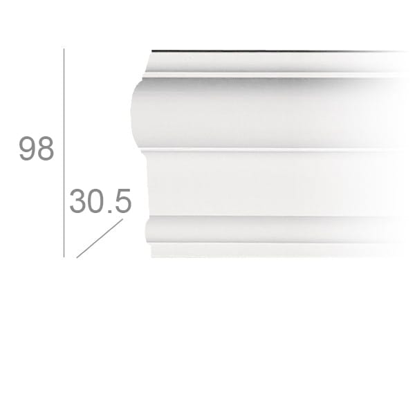 Гипсовая планка GESSO 221 CIMAISE ARCH-00083771 - Вид №3