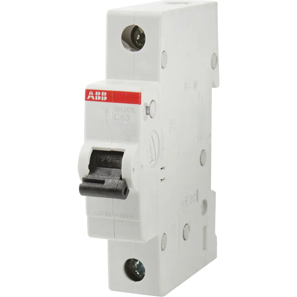 Автоматический выключатель ABB SH201L 1P C63 А 4.5 кА 2CDS241001R0634 STLM-2049235