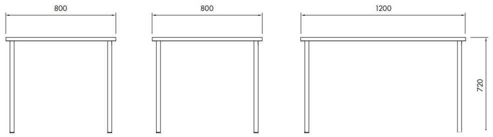 ALMA DESIGN Прямоугольный стол из ламината sun-id-1349837 - Вид №1