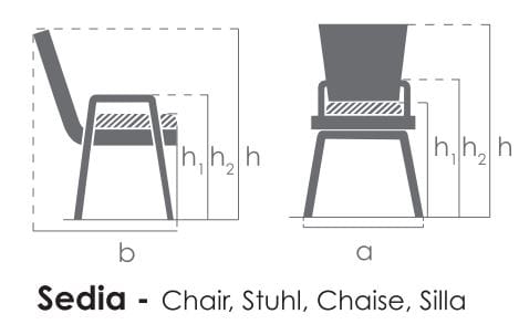 Тканевый поворотный стул с подлокотниками BIZZOTTO MATILDA ARCH-00004063 - Вид №9