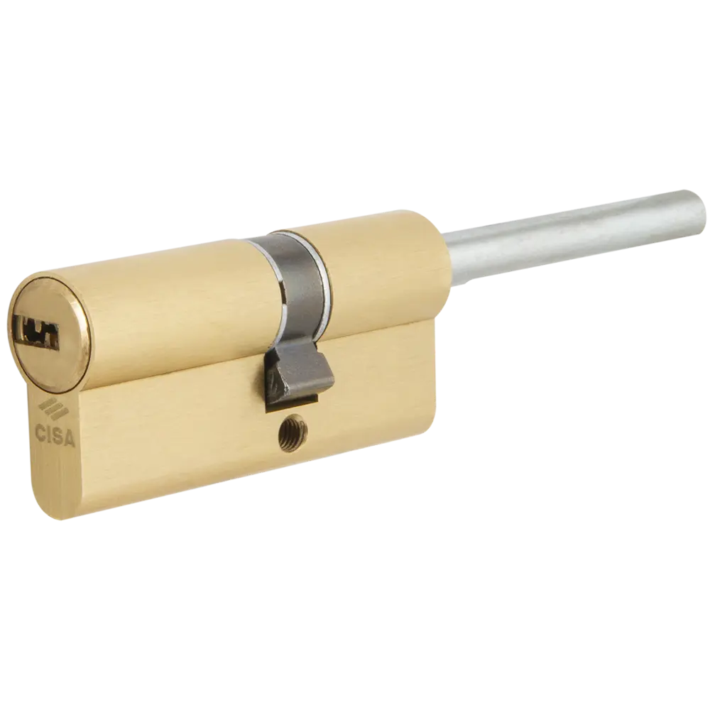 Цилиндр Cisa Astral ОА317-90.00, 45x10x25 мм, ключ/шток, цвет латунь, без вертушки STLM-2166072