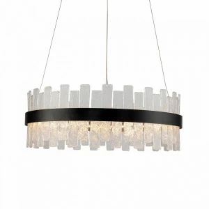 Светильник подвесной 42х70 см черный Delight Collection KG1175P-R70 DELIGHT COLLECTION ДИЗАЙНЕРСКИЕ 00-3883154 Прозрачный;черный