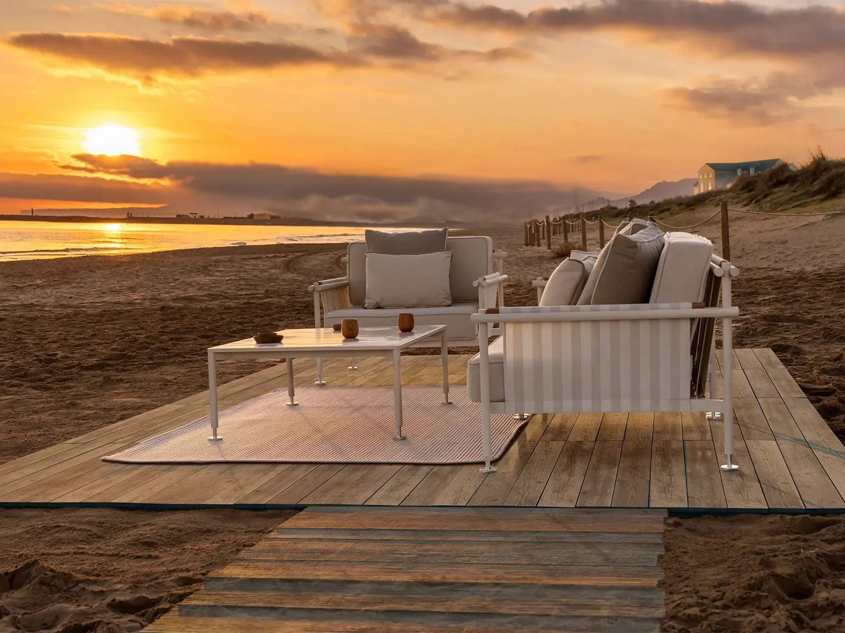 Ткань сад диван Vondom Hamptons ARCH-00129965 - Вид №2