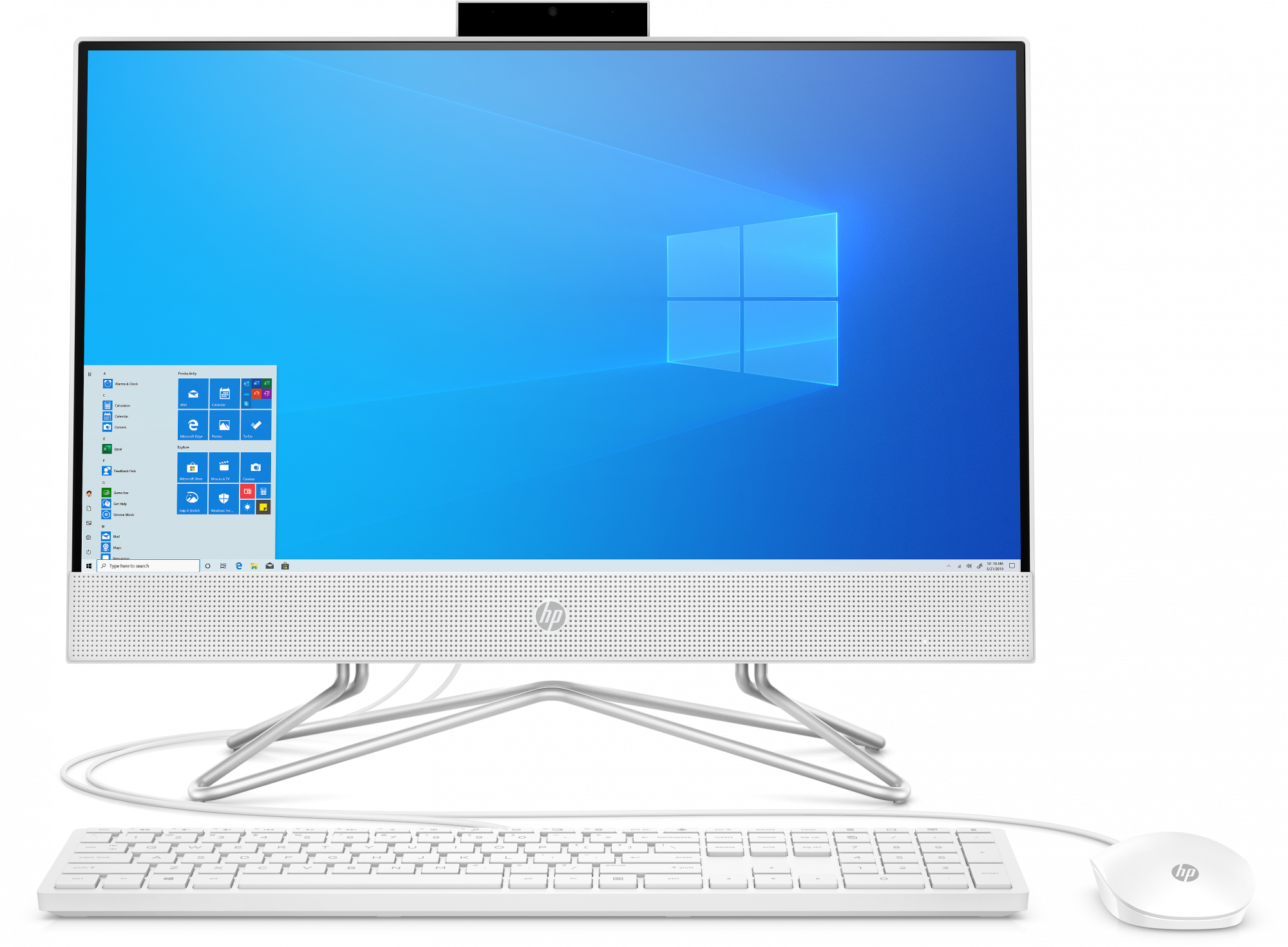 9UG57EA#ACB 200 g4 aio 21,5" nt 21.5"(1920x1080 (матовый))/intel core i3 10110u(2.1ghz)/8192mb/256pcissdgb/dvdrw/wifi/war 1y/w10pro + snow white HP Santreyd 