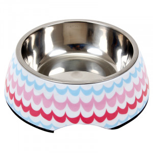 ПР0038120 Миска для животных Waves металл на меламиновой подставке, 235мл MAJOR