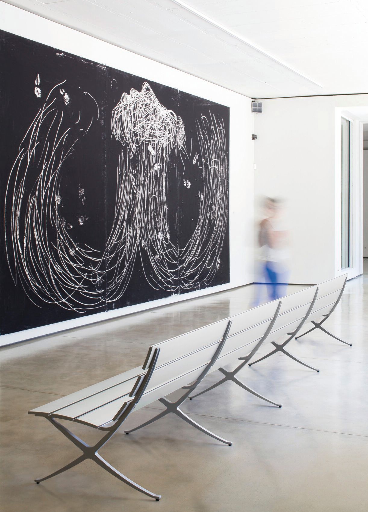 Секционная скамья со спинкой BD Barcelona Aluminium ARCH-00070088 - Вид №3