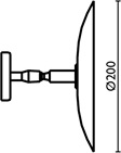 SP812 Увеличительное зеркало, круглое 200 мм, без подсветки bagno&associati Complementi Bagno & Associati - Вид №1