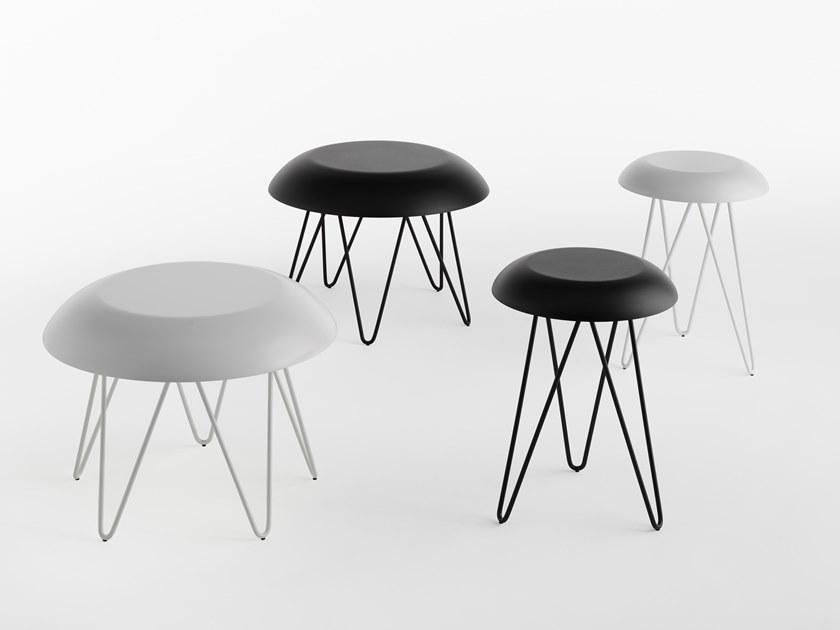 Casamania & Horm Высокий круглый металлический журнальный столик Meduse sun-id-1411653 - Вид №2